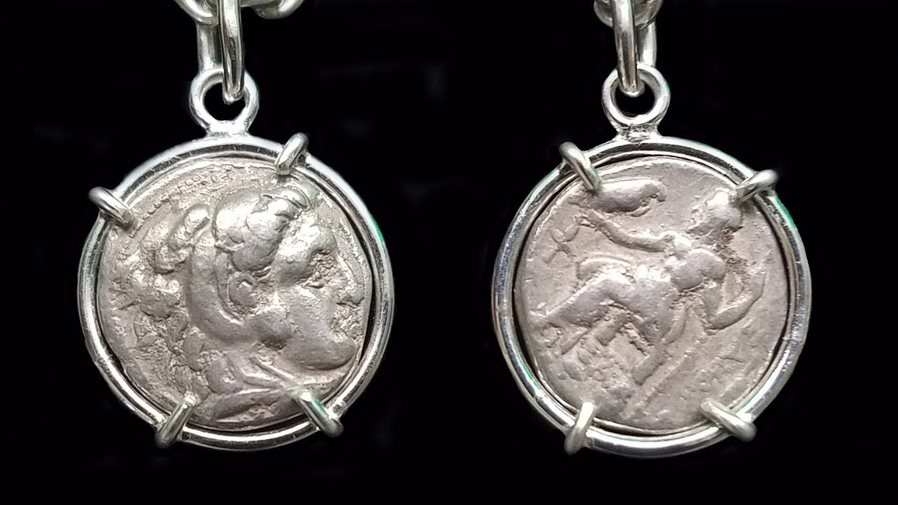 Ancient Roman Coin Necklace Pendant Jewelry  Cabachon Locket Base Roman Coin 