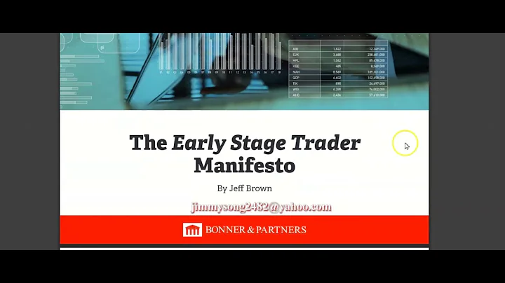 Jeff Brown   The Early Stage Trader Manifesto