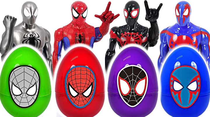 Dinosaur! If you touch surprise egg, turn into Spider-Man! #DuDuPopTOY