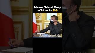 Macron en viso avec Mariah Carey #shorts