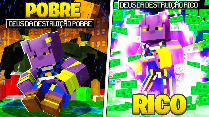 RICO vs POBRE DO NARUTO e SASUKE no MINECRAFT ! - BiliBili