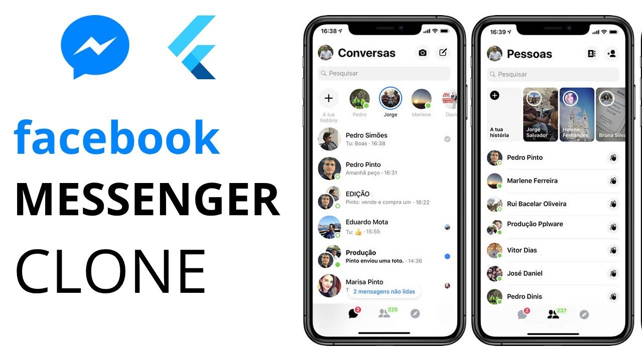 Flutter Facebook messenger clone - Part 1