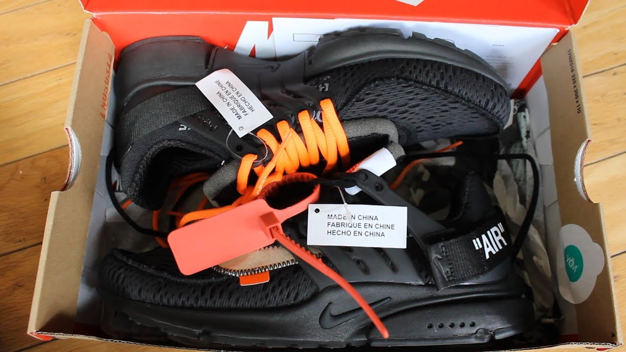 off white presto black unboxing