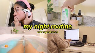 How I get everything done at night | Productive, motivating & aesthetic vlog 💜