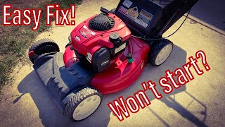 Fix Non-Starting Troy Bilt or Craftsman Mower