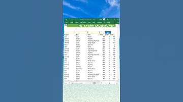 Filter đỉnh cao trên Excel bằng VBA