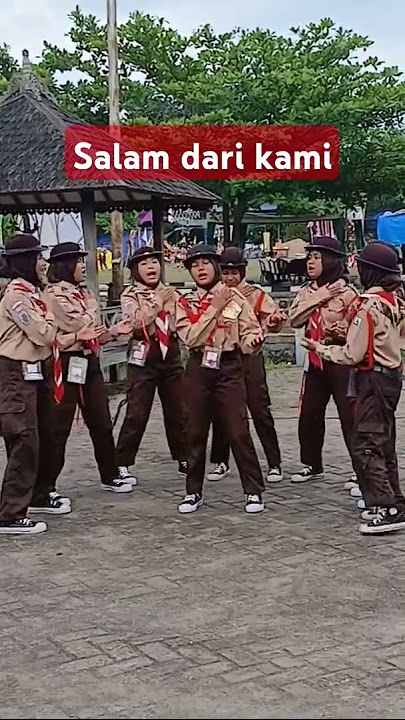 gabungkan keduanya salam dari kami regu sakura #yelyelpramuka #formasi #penggalang
