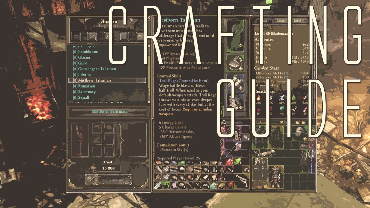 Grim Dawn // Crafting Basics {Quick Guide}