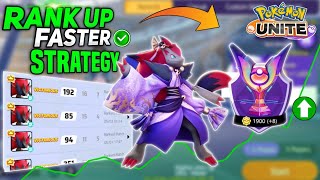 How i reach Master Rank 1900 by using Zoroark! Must Watch this technique! Pokemon unite