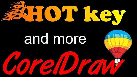 Corel Draw Tips & Tricks Smart Fill HOT KEY and and ICON