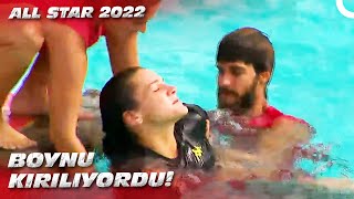 NİSA HAVUZA KÖTÜ DÜŞTÜ! | Survivor All Star 2022 - 148. Bölüm