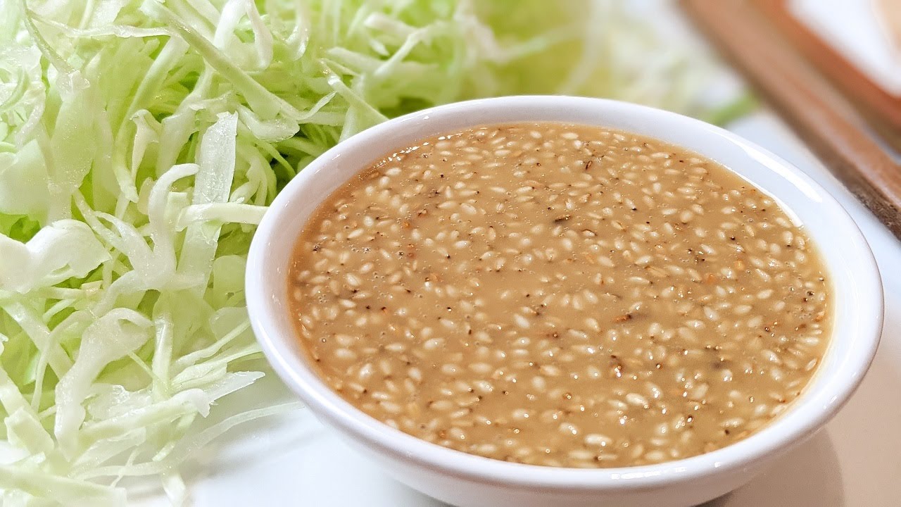 SAUCE JAPONAISE AU SÉSAME (vinaigrette) - JAPANESE SESAME SALAD DRESSING - HOP DANS LE WOK!