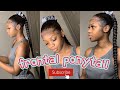 Frontal ponytail | frontal braid ponytail | how to