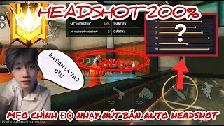 Mẹo Chỉnh Độ Nhạy Và Nút Bắn Cho Tất Cả Dòng Máy Trong OB44 | Heashot 200% #freefire #độnhạyff