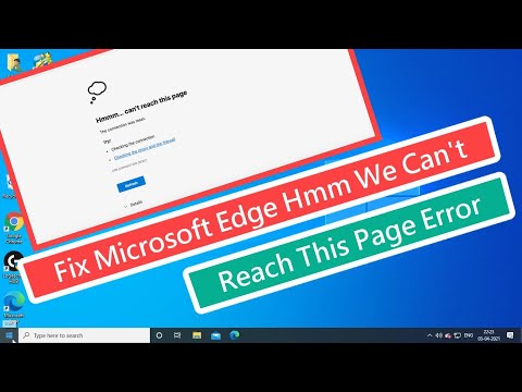 Fix Microsoft Edge Hmm We Can't Reach This Page Error