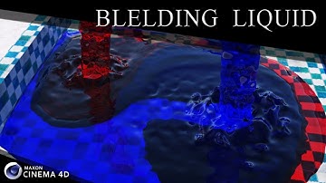 Liquid Blending in Cinema 4D & Realflow "Tutorial"