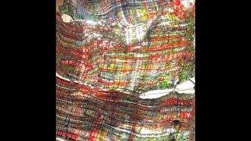 Plastic weave, window instalment- time-lapse