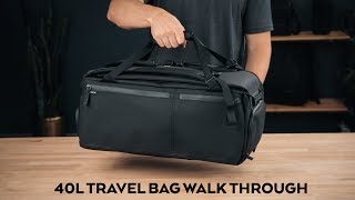 The NOMATIC 40L Travel Bag WALK THROUGH - How to Use it! image