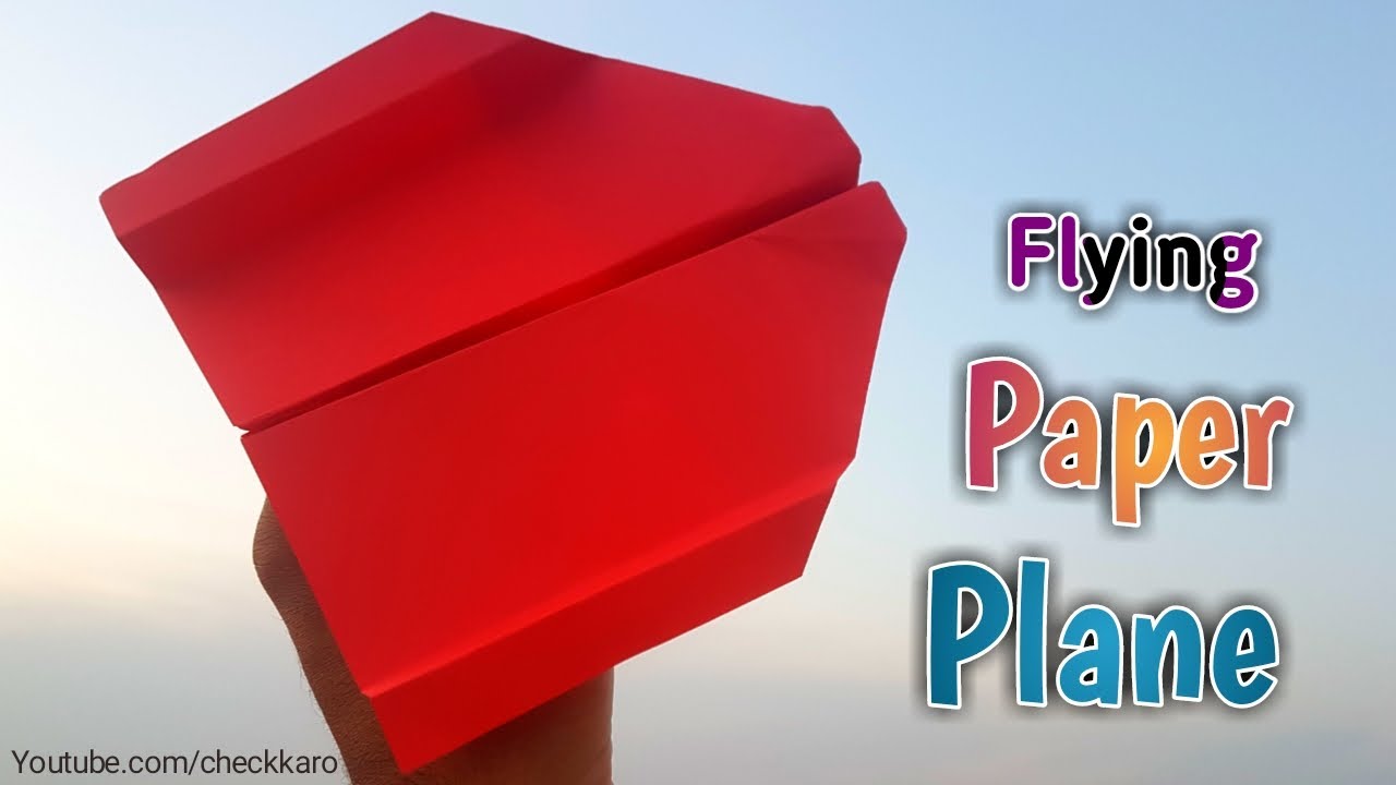 How to Make a Flying Paper Plane Crazy Glider Paper Airplane Paper