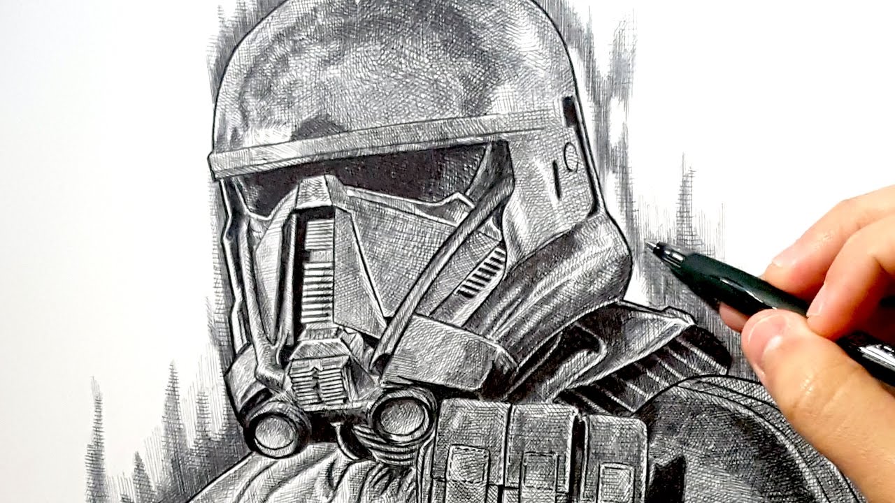 ⁣ROGUE ONE: A STAR WARS Story | DEATH TROOPER Drawing