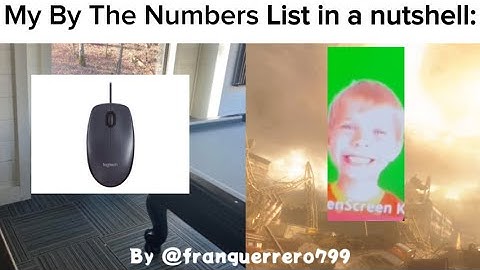 My by the numbers list in a nutshell: