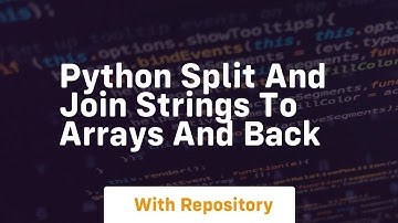 Python split and join strings to arrays and back