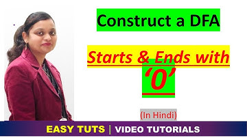 DFA Example 15 | Starting and Ending with 0 | TOC | EASY TUTS BY PRIYANKA GUPTA