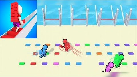 Bridge Race - all levels Gameplay Walkthrough Android iOS