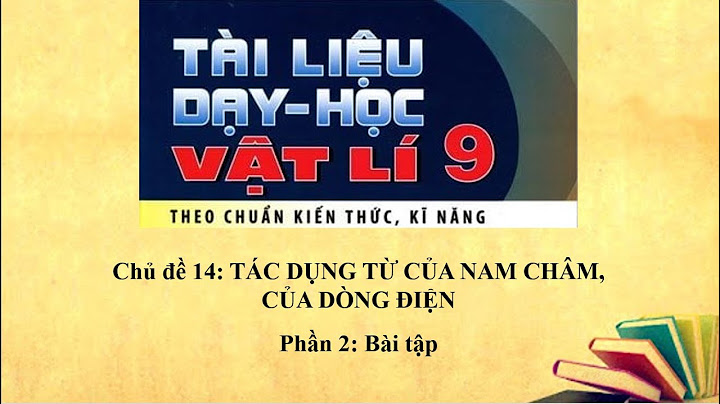 Bài tập vật lý 9 chương nam châm năm 2024