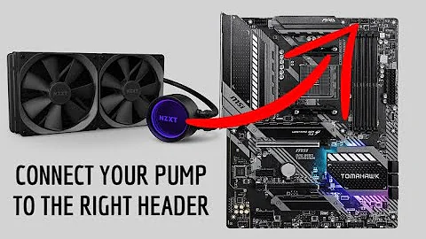 Pump tach cable to which header? Pump fan or CPU fan.