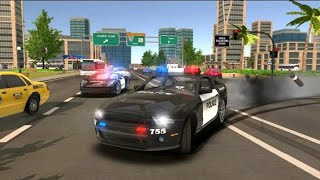 Permainan Mobil Polisi Balap Keren - Gameplay Android game - police drift car driving simulator screenshot 4