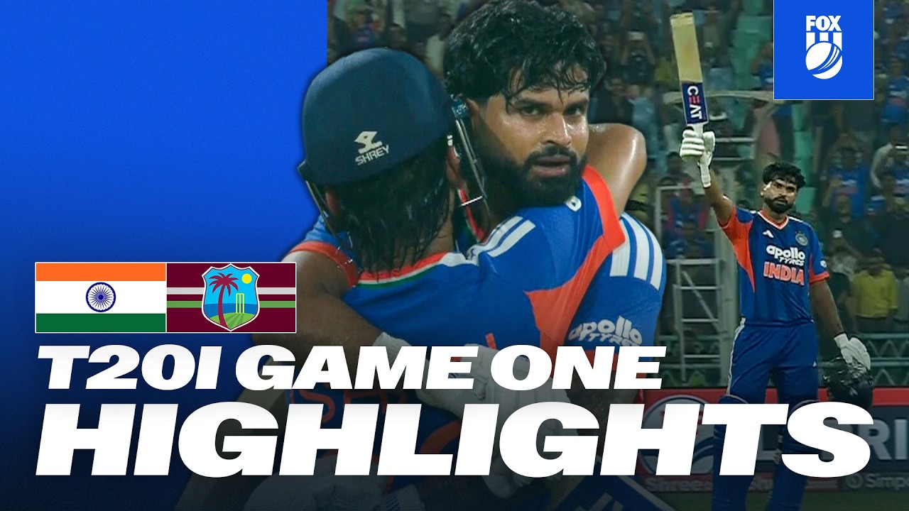 Captain Blasts Maiden T20I Ton 😤 | India v West Indies | Game One Highlights | Fox Cricket