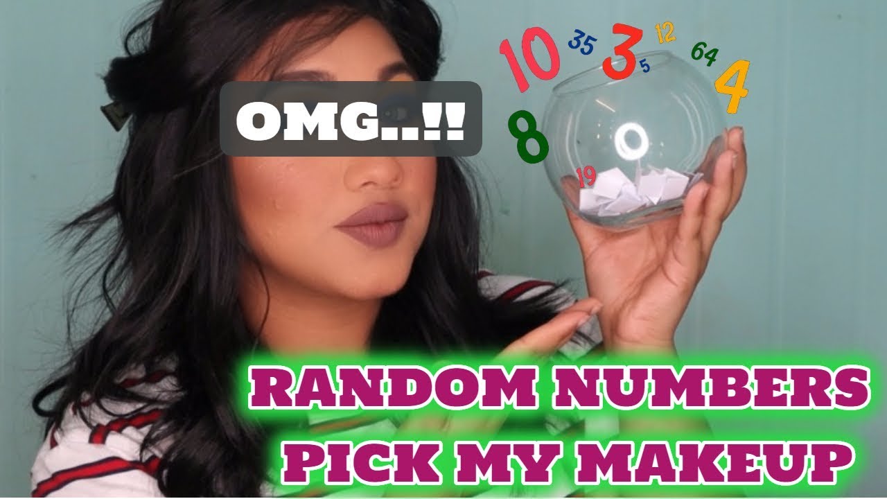 RANDOM NUMBERS PICK MY MAKEUP || shooocckkk..!! - YouTube