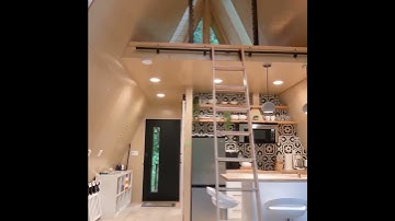 Ultra Modern A frame Tree House Credit to @TinyHouseGiantJourney