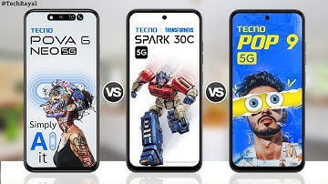 Tecno Pova 9 Neo 5g vs Tecno Spark 30c 5g vs Tecno Pop 9 5g || Full Comparison