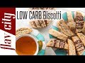 Low Carb Dessert Biscotti - Sugar Free Keto Dessert Recipe, Vegan and Gluten Free