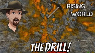 Mining Drill/ Sulfur and Gold / Repeater Rifle- Rising World Survival #13