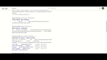 Blink HTML - Google Easter Egg
