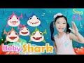 Baby shark song with lyrics  kids action songs  dance songs  sing with bella