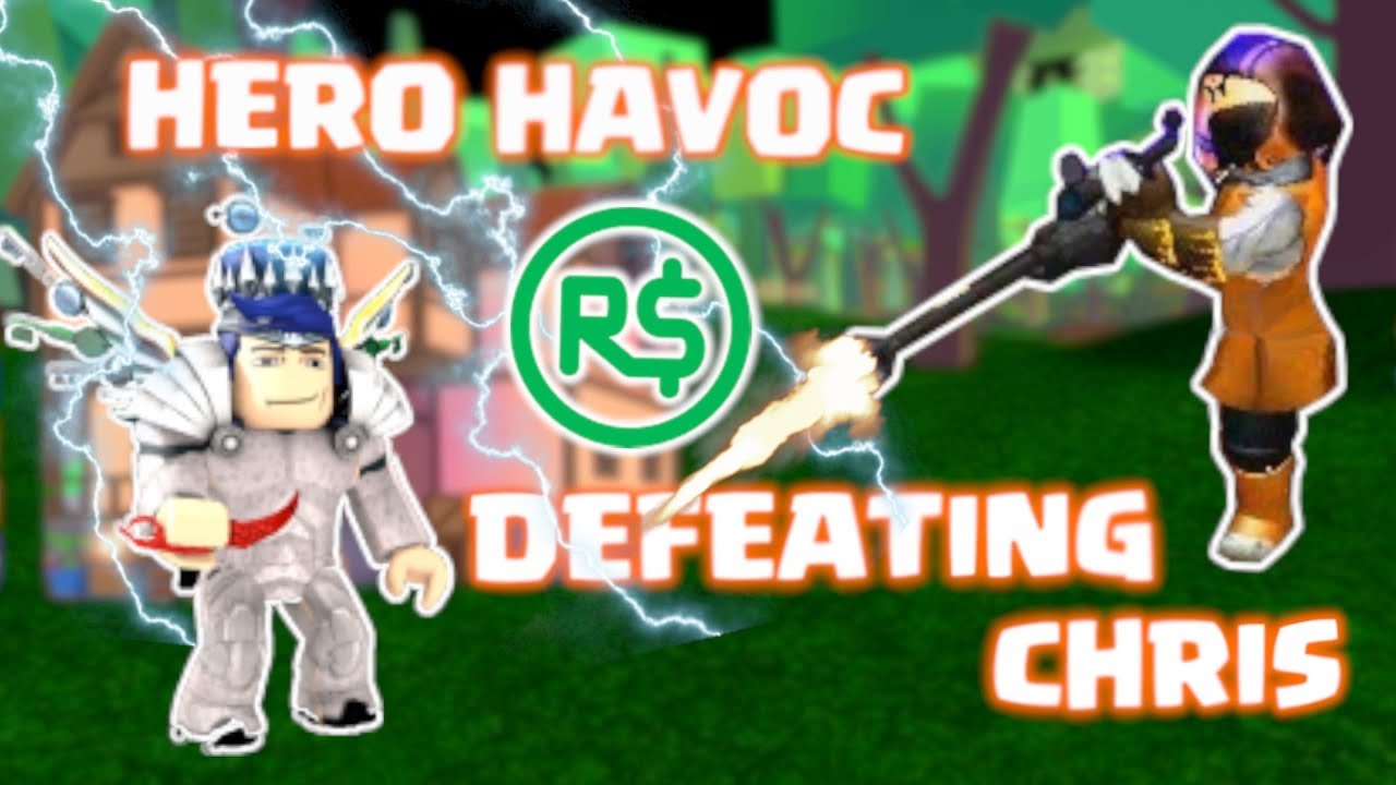 Defeating The Ultimate Boss Hero Havoc Roblox Giveaway Youtube - roblox hero havoc shields