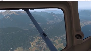 Xplane11 - VFR Turin-Venegono overflying The Alps!