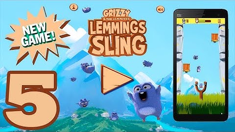 Grizzy and the Lemmings: Lemmings Sling - Gameplay Walkthrough Part 5 (Android, iOS)