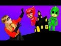 Assistant Incredibles 2 Dress Up  is Scared by the PJ Masks Spooky Costumes