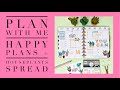 PLAN WITH ME | HAPPY PLANS + HOUSEPLANTS SPREAD | HAPPY PLANNER