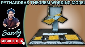 Pythagoras Theorem working model 3d | DIY | Maths TLM project | 10th class Maths | 