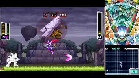 Megaman ZX Advent (Expert/Maniac): Model P (Shuriken Variation) vs Model H - No Damage