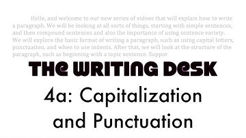 4a. Capitalization and Punctuation