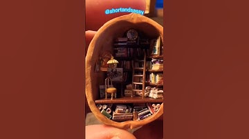 DIY Walnut Shell Craft Ideas | 🔥😱 Walnut Shell Decoration #shorts #short #art #craft #diy #miniature