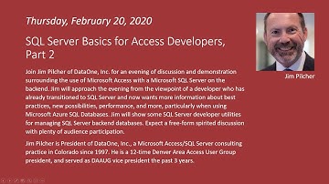 SQL Server Basics for Access Developers, Part 2