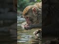 Bandar aise Pani pita Hai #viral #explorenow #youtubeshorts #animals
